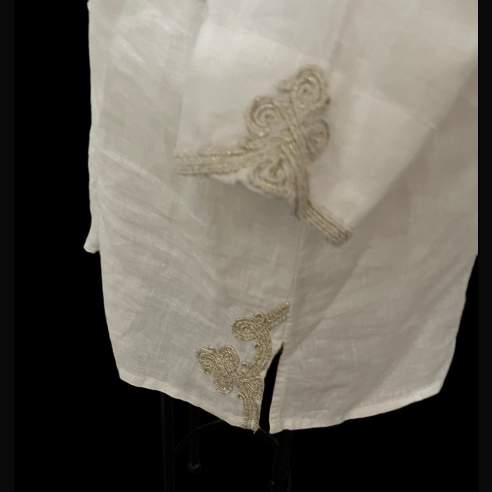 Soft surroundings linen top - Picture 6 of 8